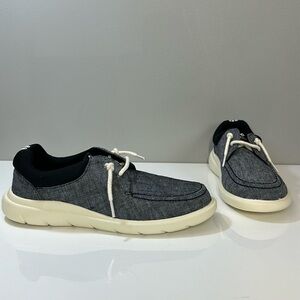 Sperry Captain’s Moc Slip On in Black Chambray Size 7.5